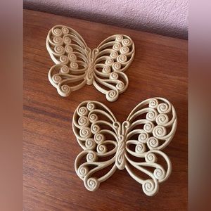 Vintage 70s Decorative Wall Butterflies